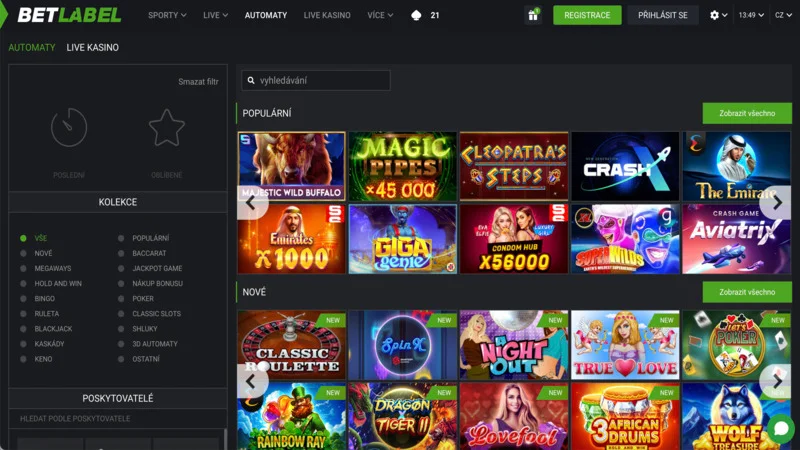 Betlabel interface